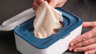 Feuchttücher selber machen: Die selbstgemachten Feuchttücher sind gebrauchsfertig