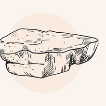 Illustration Weißer Tonerde (Kaolin)