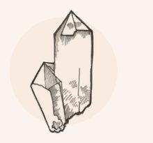 Illustration eines Zinksulfat-Kristalls