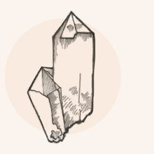 Illustration eines Zinksulfat-Kristalls